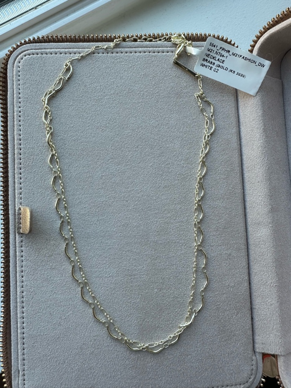 Kendra Scott Gold Double-Layer Chain Necklace